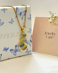 Moana Aquamarine 18k Gold Plated Silver 925 Pendant
