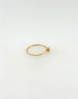 Salem Diamond Gold Plated Silver 925 Ring