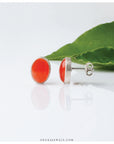 orange earrings
