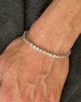 Brandt Men's Silver 92.5 Bling Bracelet