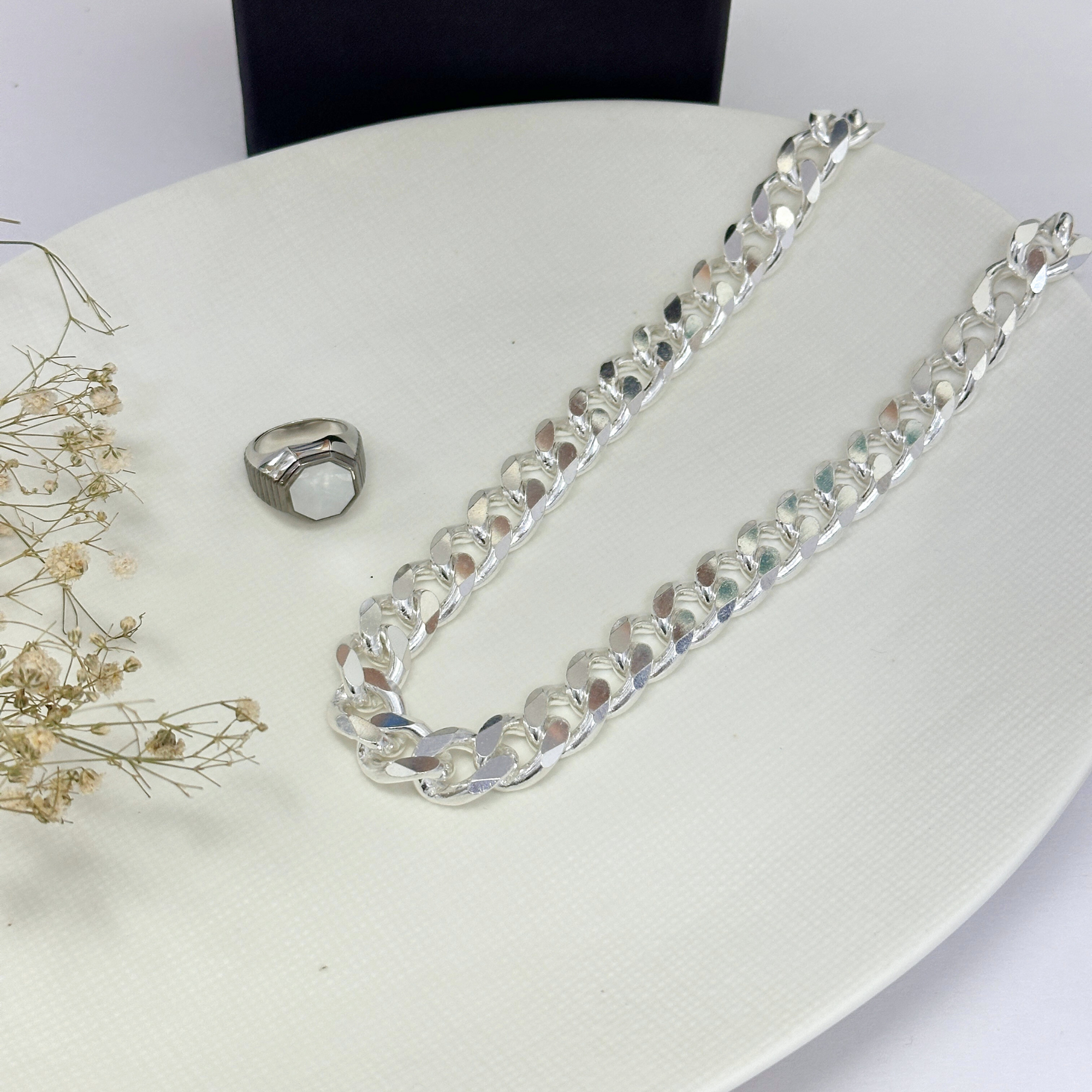 Keith Cuban Silver 925 Chain Necklace
