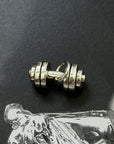 Dumbbell Silver 925 Men's Pendant
