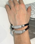Bron Men's Zircon Silver 925 Bracelet
