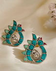 Nandini Turquoise Silver 925 Stud earrings