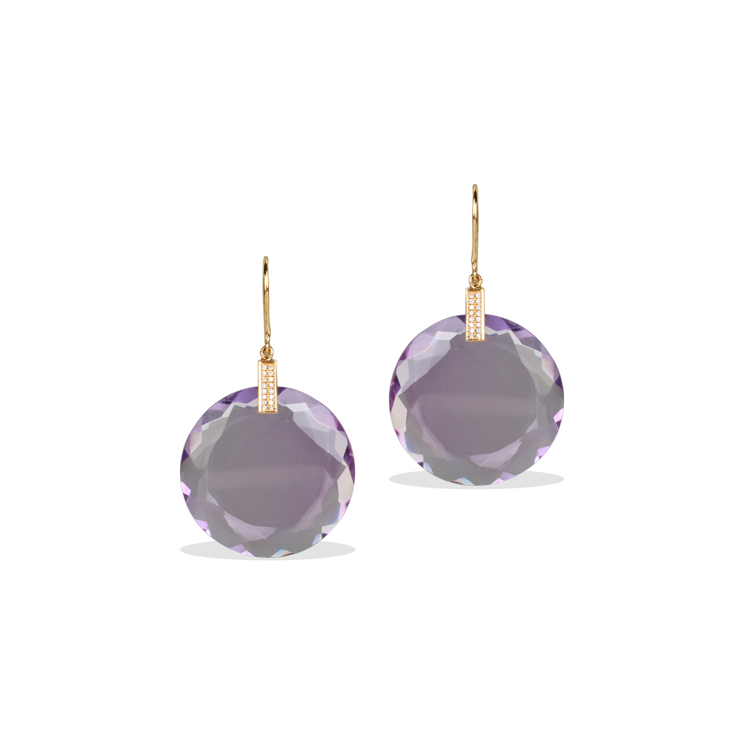 Ena Amethyst & Diamond Earrings