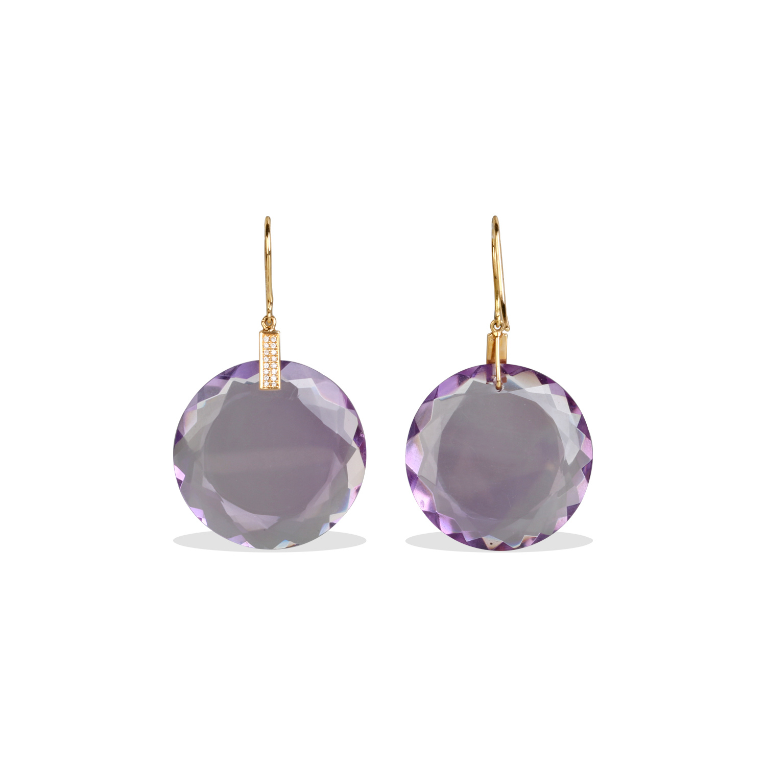 Ena Amethyst & Diamond Earrings