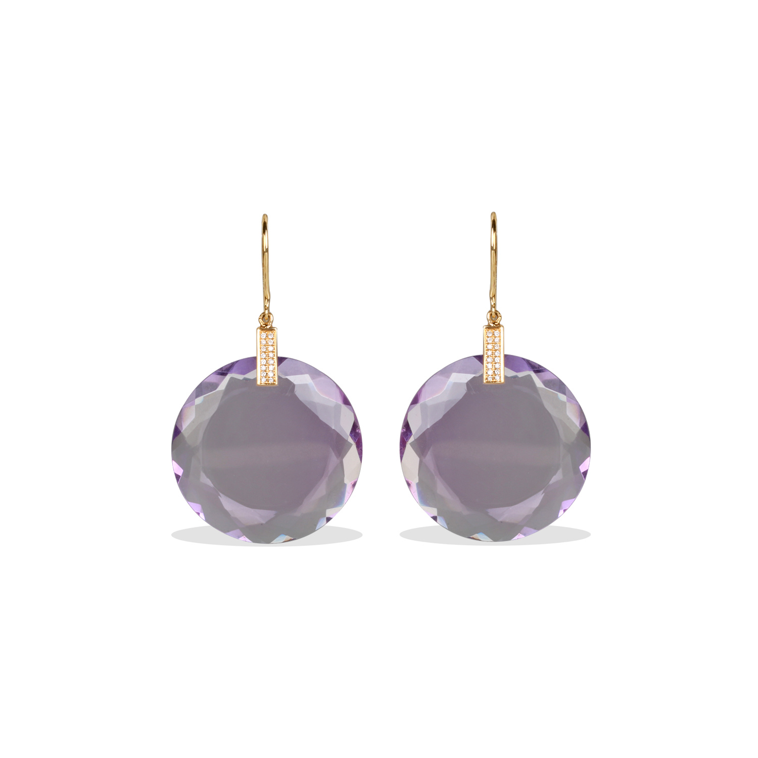 Ena Amethyst & Diamond Earrings