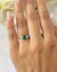 Art Deco Emerald & Diamond Ring