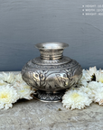 Suhana elephant carved silver pot