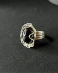 Jazz Black Star Silver 925 Men's Ring
