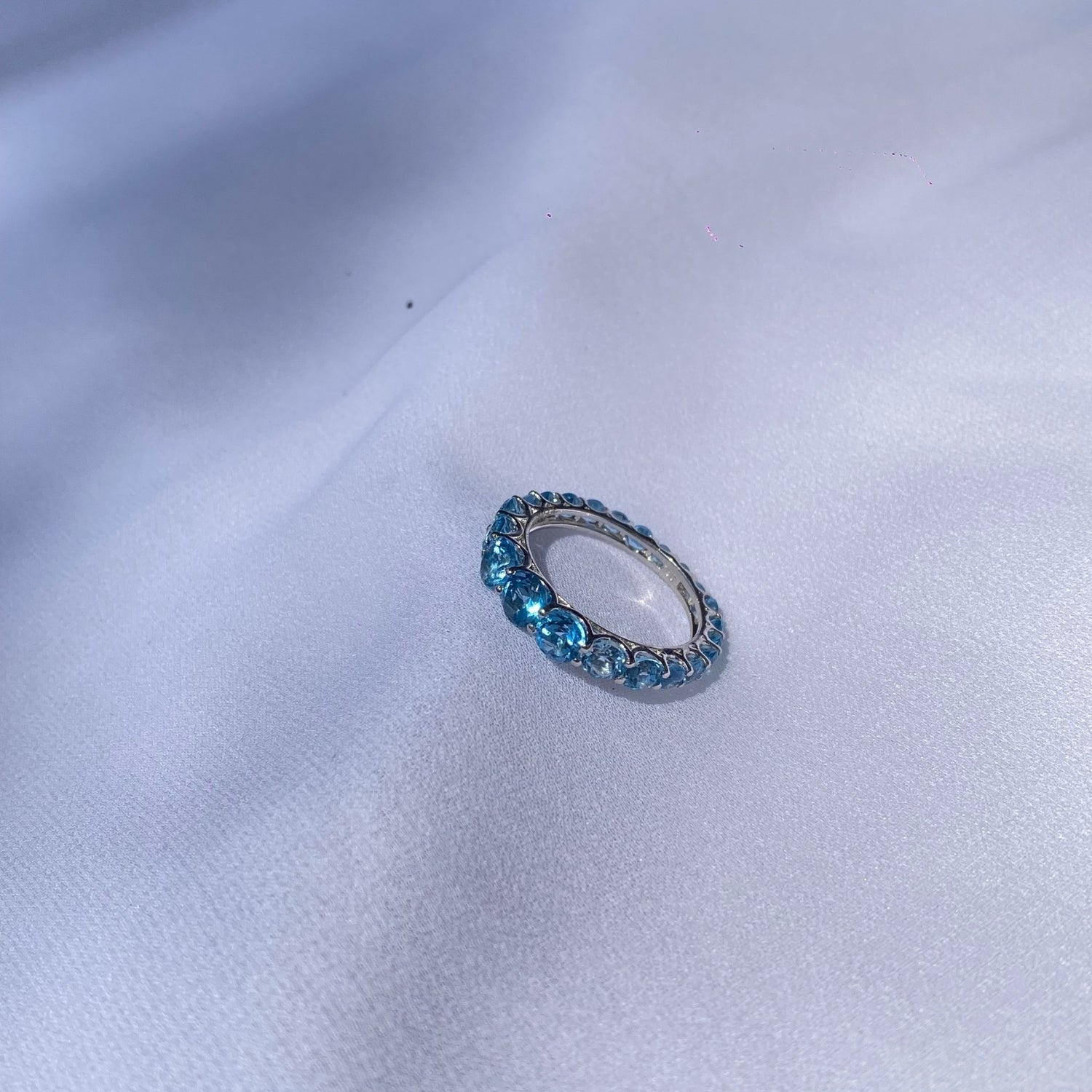 Blue Topaz 18K White Gold Ring