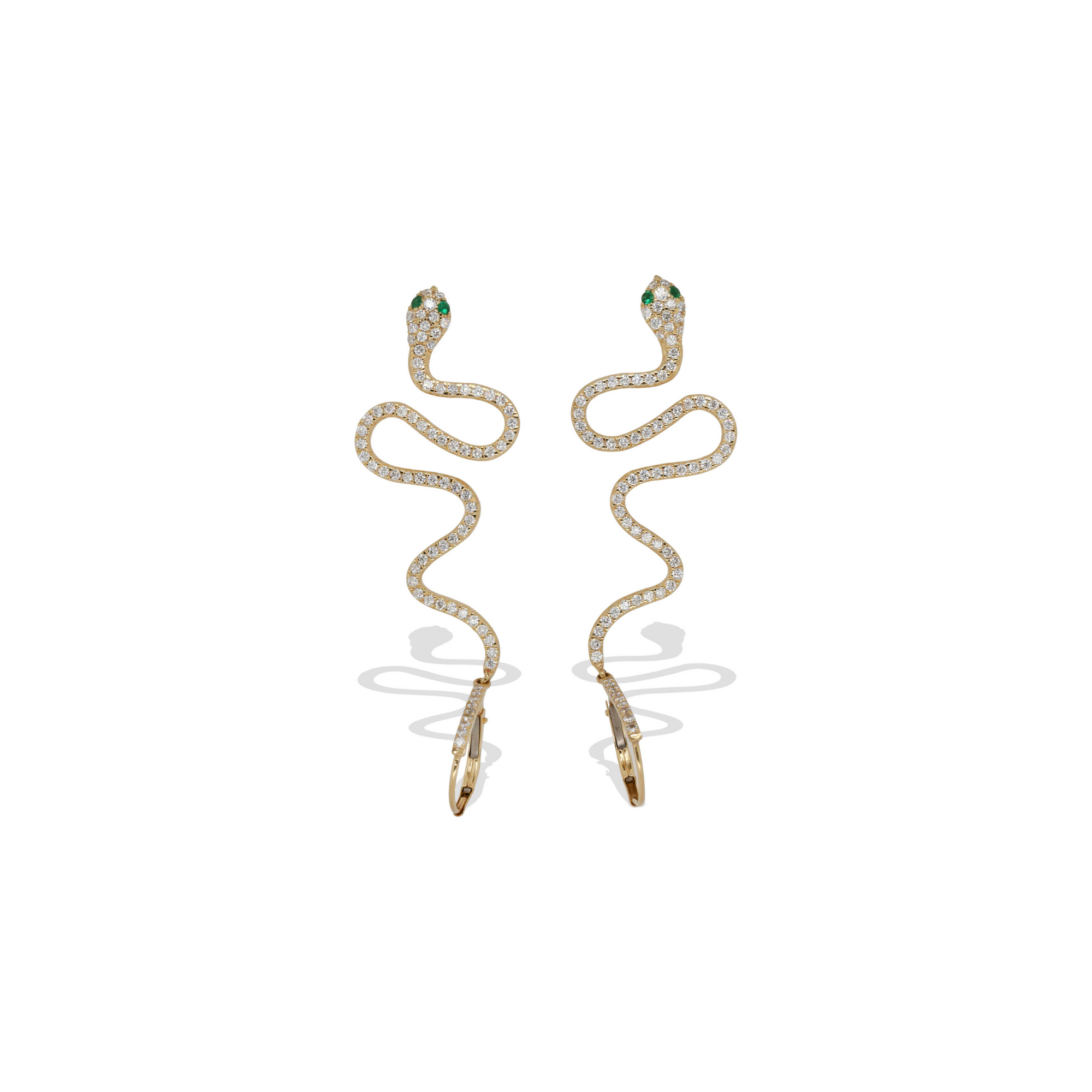 Hatsue Emerald & Diamond Earrings
