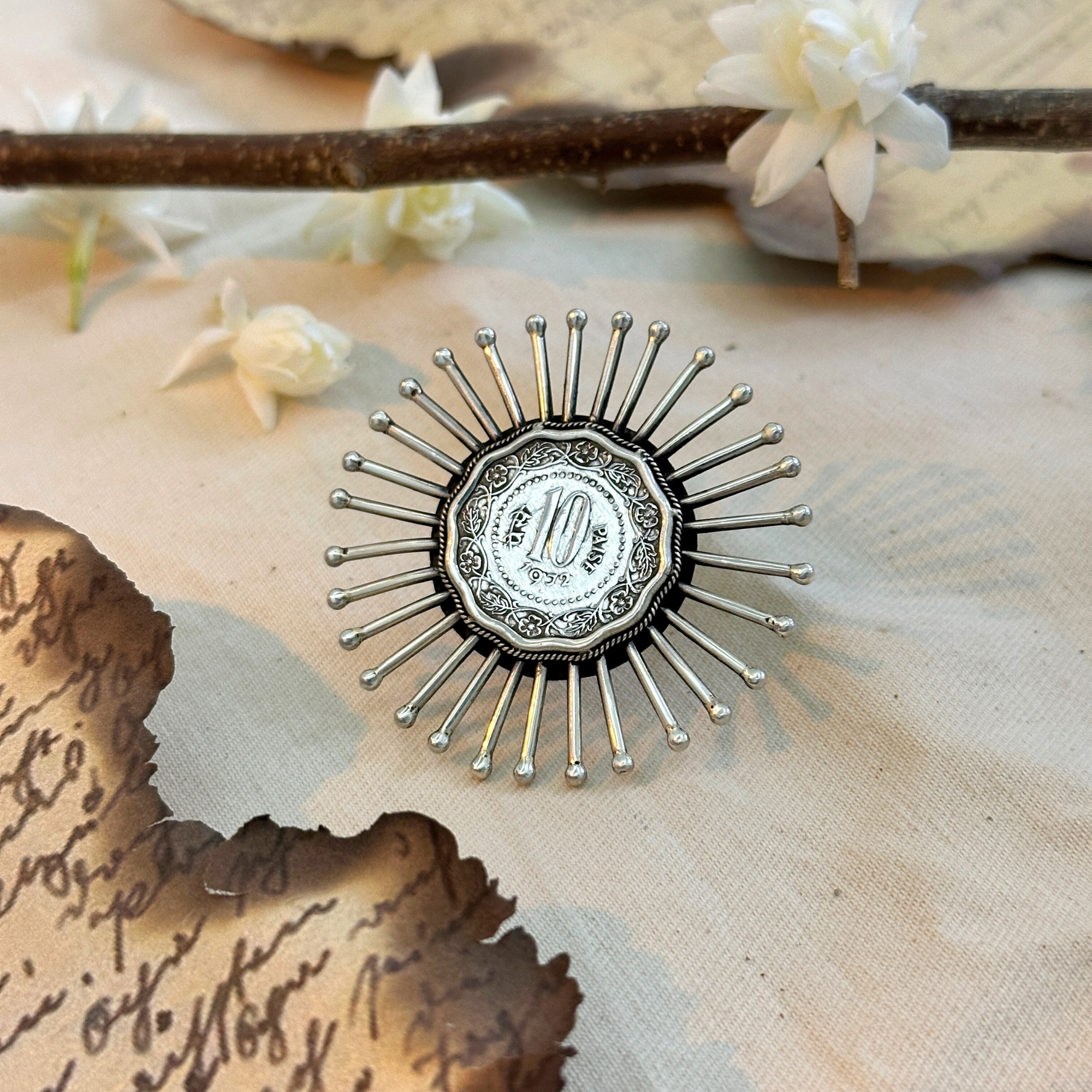 Coin Traditional Designer Silver 925 Ring