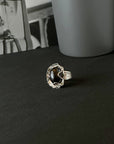 Jazz Black Star Silver 925 Men's Ring