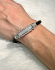 Bron Men's Zircon Silver 925 Bracelet
