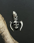 Skull design Silver 925 Men's Pendant