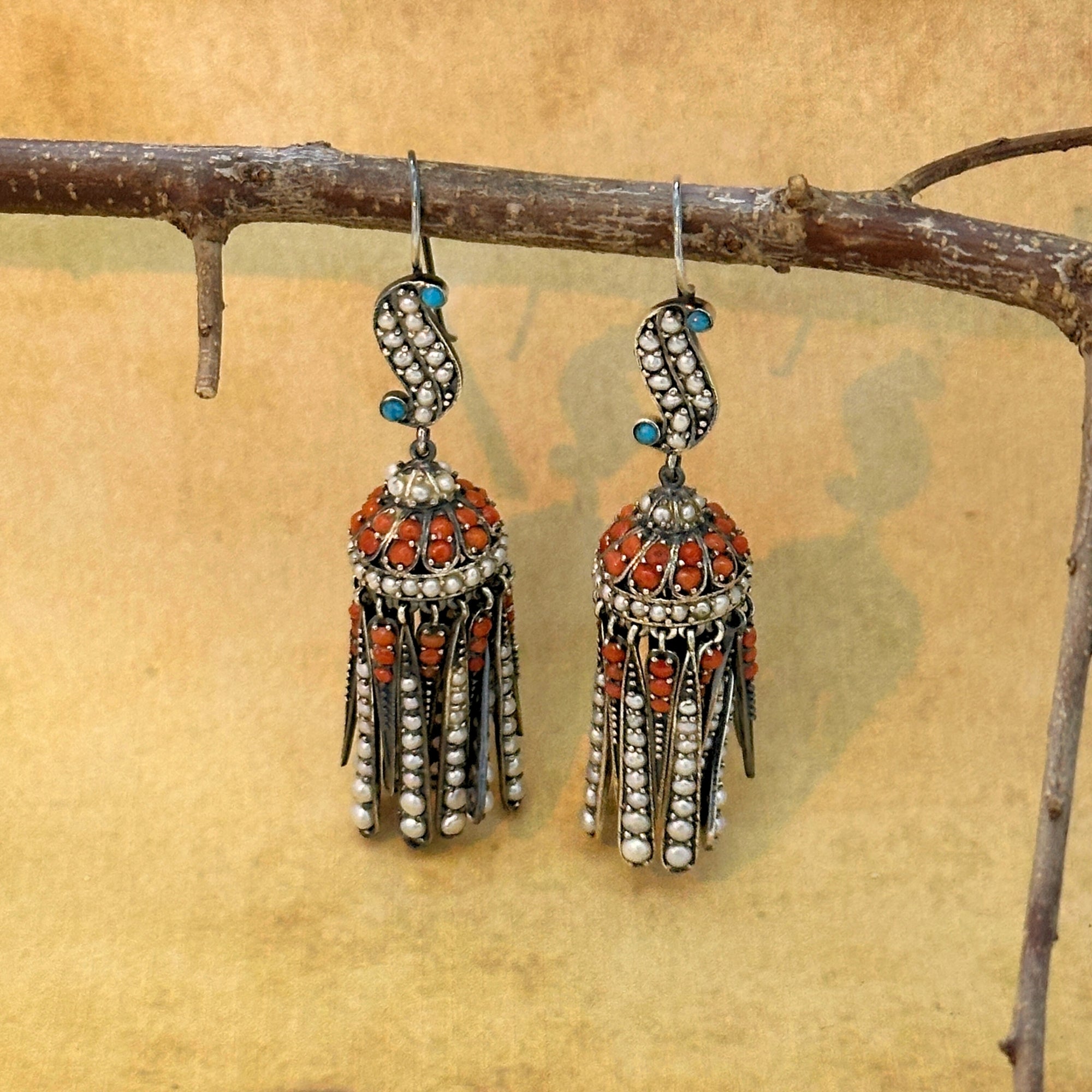 Dhanvin Traditional Silver 925 Earrings
