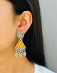 Hiral Hand Silver 925 Painted Earrings
