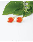 white earrings