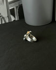 Jazz Black Star Silver 925 Men's Ring