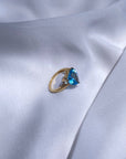 Blue Topaz 14K Gold Ring
