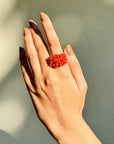 Warm Hues Beads Ring