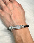 Bron Men's Zircon Silver 925 Bracelet