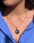 Mwezi Ruby 18k Gold Plated Silver 925 Pendant