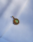 Opal & Pearl Oval 18K Gold Pendant