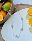 Rosie Pearl 18K Gold Plated Silver 925 Necklace