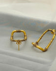 Cain Gold Plated Silver 925 Earrings