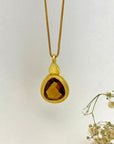 Bronco Beer Quartz 18k Gold Plated Silver 925 Pendant