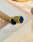 Taarush Sapphire 18K Gold Plated Silver 925 Rings