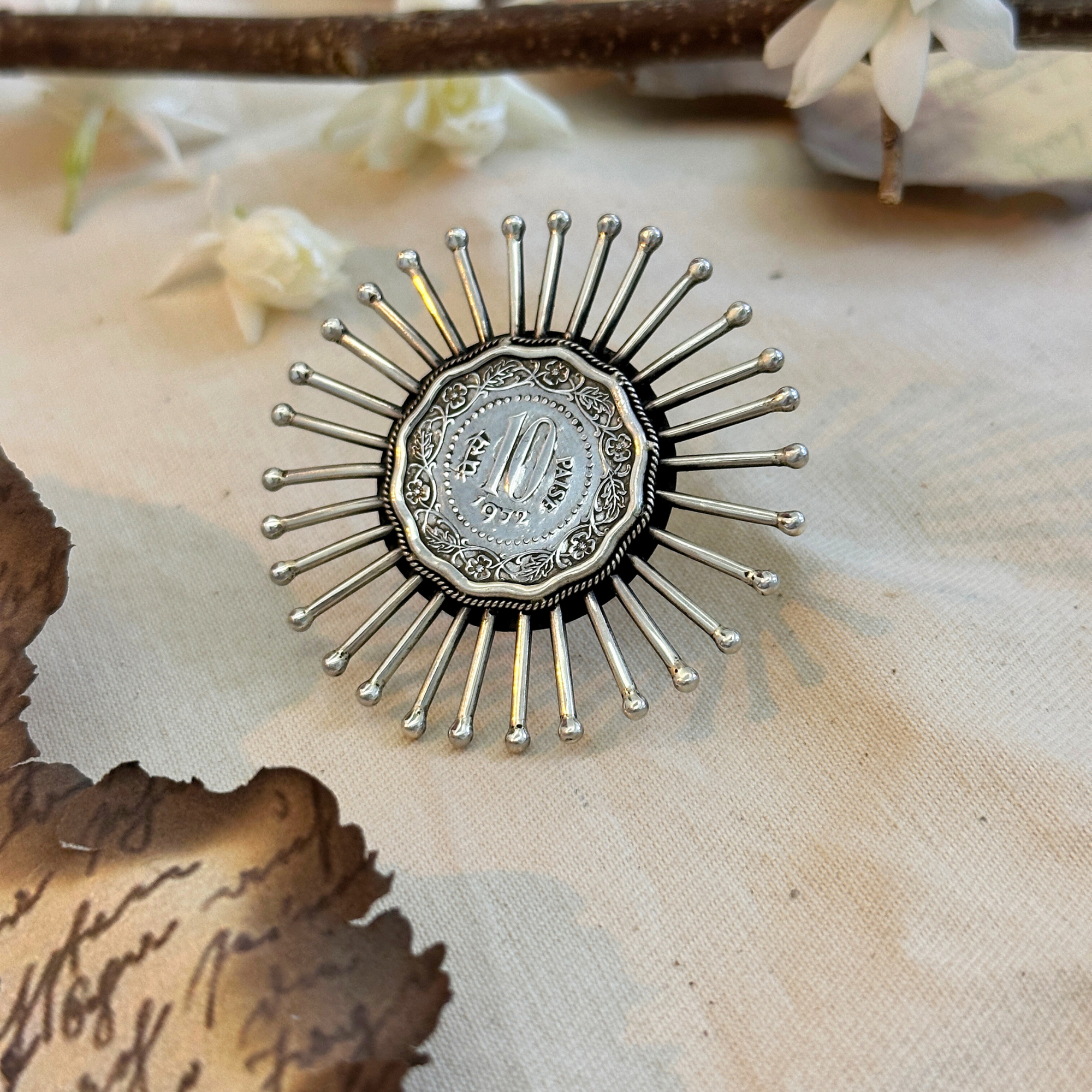 Coin Traditional Designer Silver 925 Ring