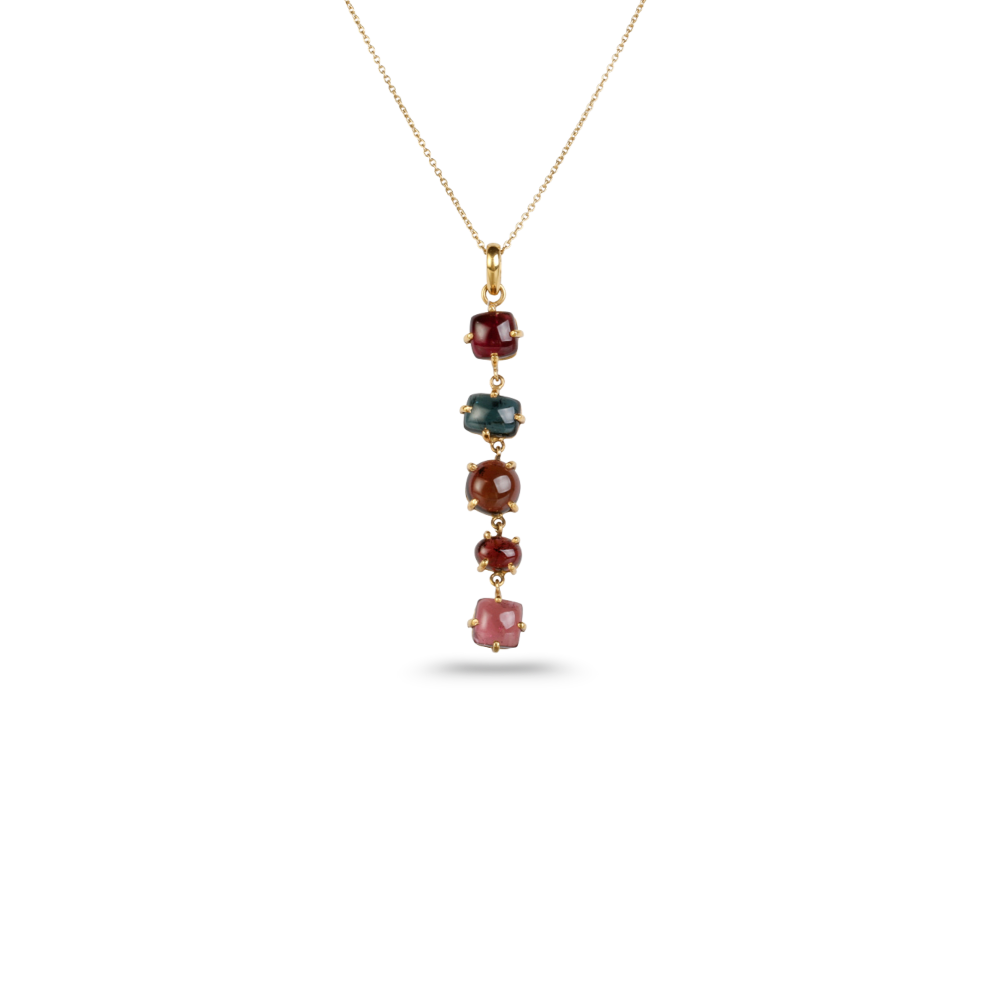 Tourmaline 18K Gold Pendant