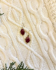 Ruby Hook Earrings