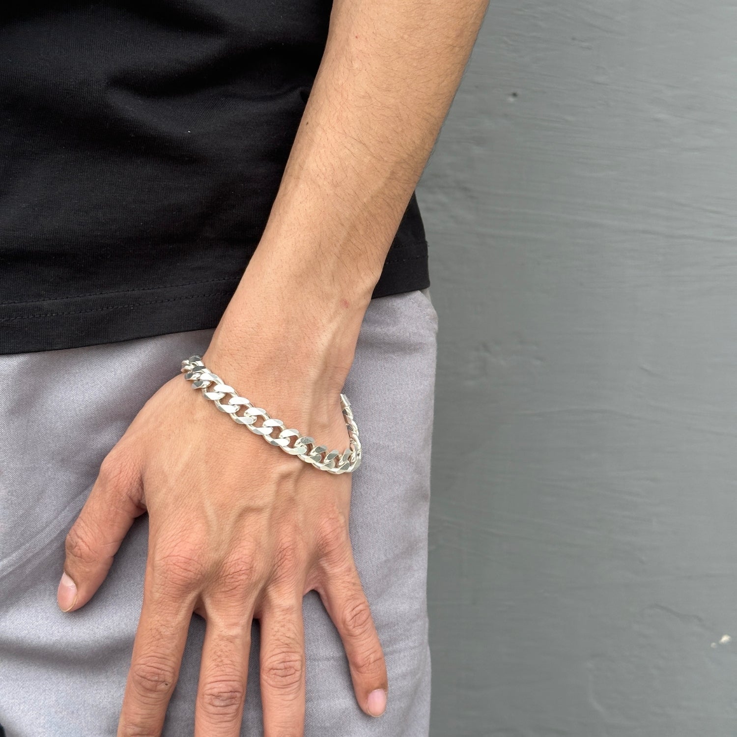 Thick Cuban Silver 925 Men's Bracelet