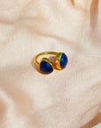 Taarush Sapphire 18K Gold Plated Silver 925 Rings