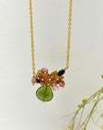 Isla Tourmaline 18k Gold Plated Silver 925 Necklace