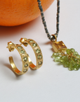 Sreaka Peridot 18K Gold Plated Silver 925 Earrings