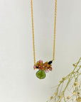 Isla Tourmaline 18k Gold Plated Silver 925 Necklace