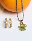 Sreaka Peridot 18K Gold Plated Silver 925 Earrings
