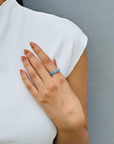 Blue Topaz 18K White Gold Ring