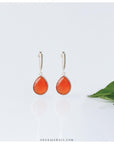 orange earrings