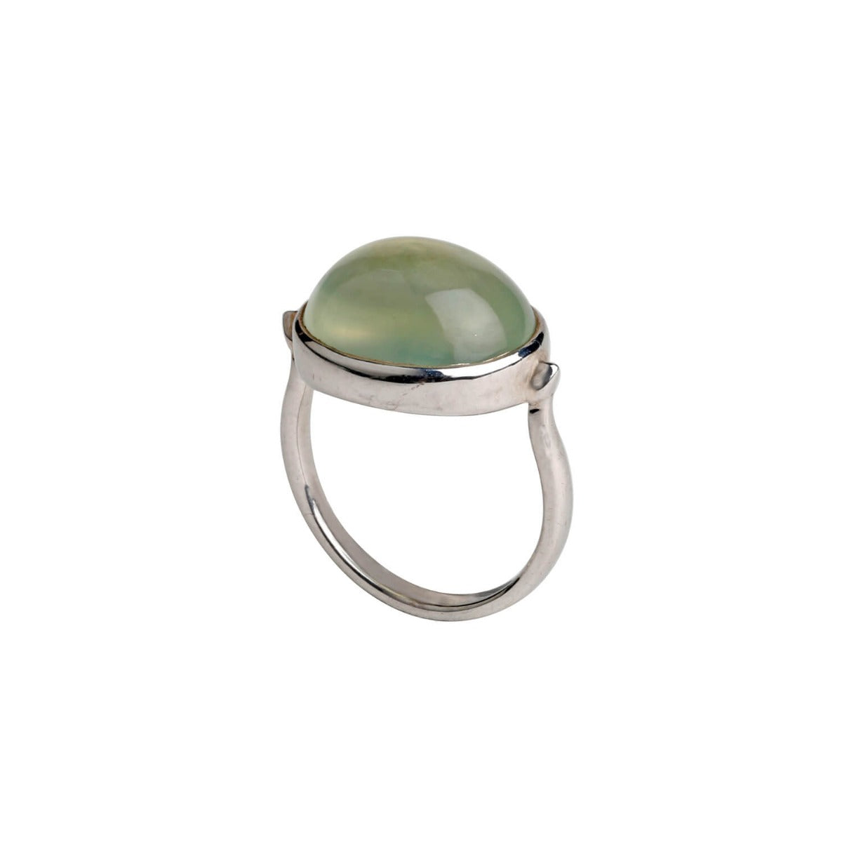 Resplendent Prehnite Silver 925 Ring