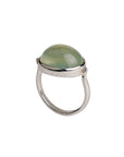 Resplendent Prehnite Silver 925 Ring
