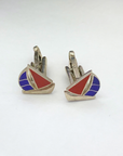 Boat Silver 925 Men's Cufflinks