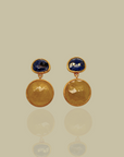 Sia Sapphire 18K Gold Plated Silver Earrings