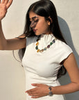 Neve Multi Stone Silver 925 Necklace