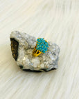 Blue Hues Beads Ring